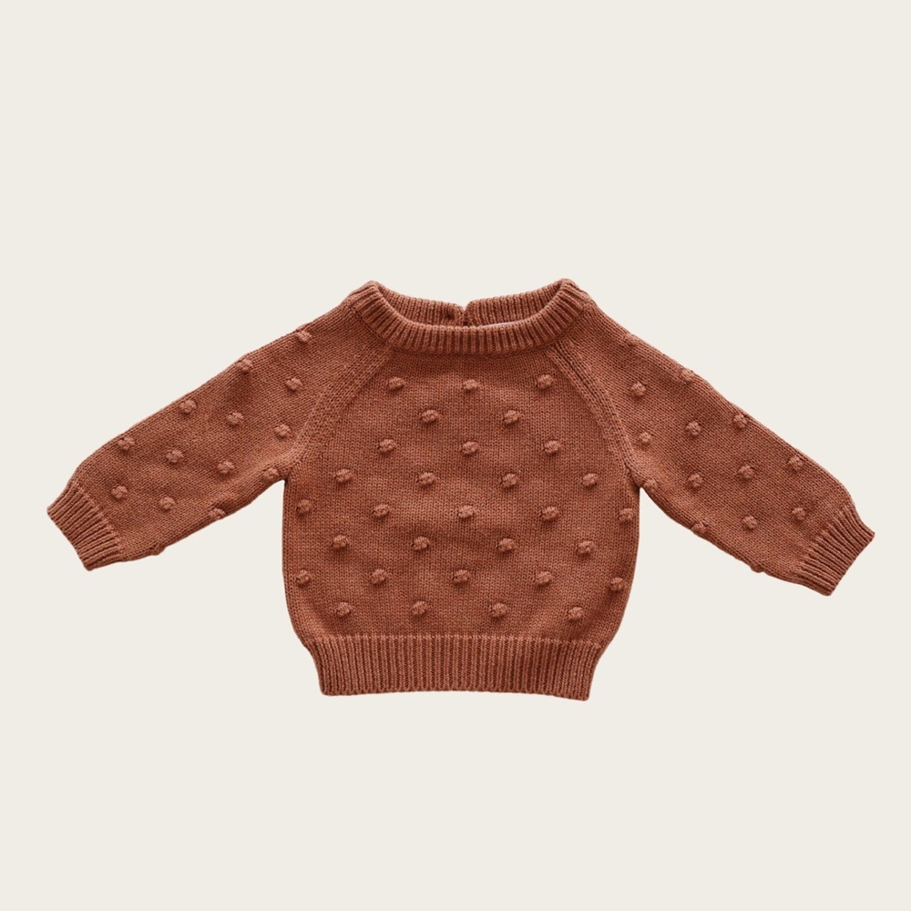 Jamie Kay NWT 3y Copper Marle Dotty Knit
